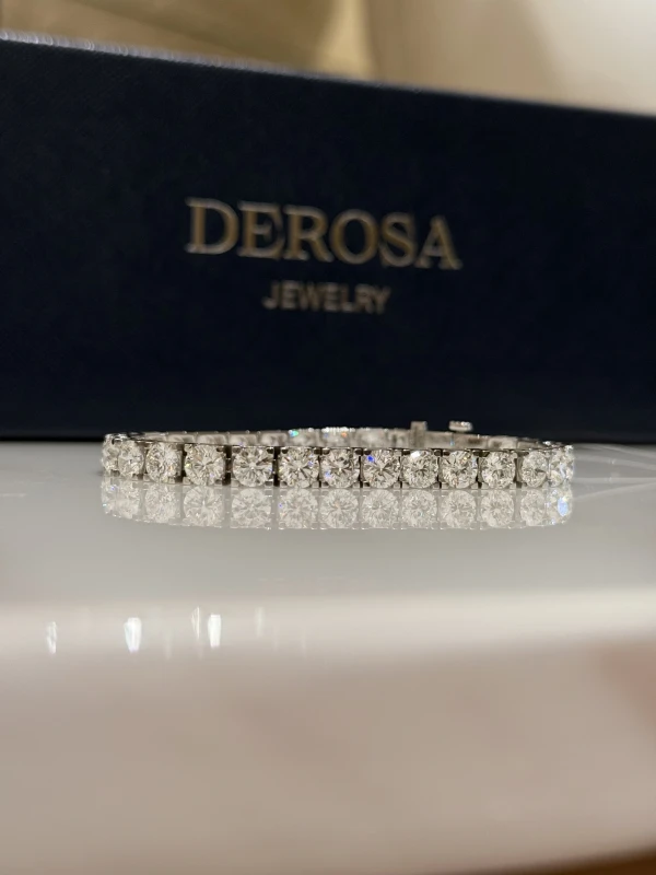 DeRosa ROUND DIAMONDS 15.57 CT BRACELET (SIZE 17) B567571 4