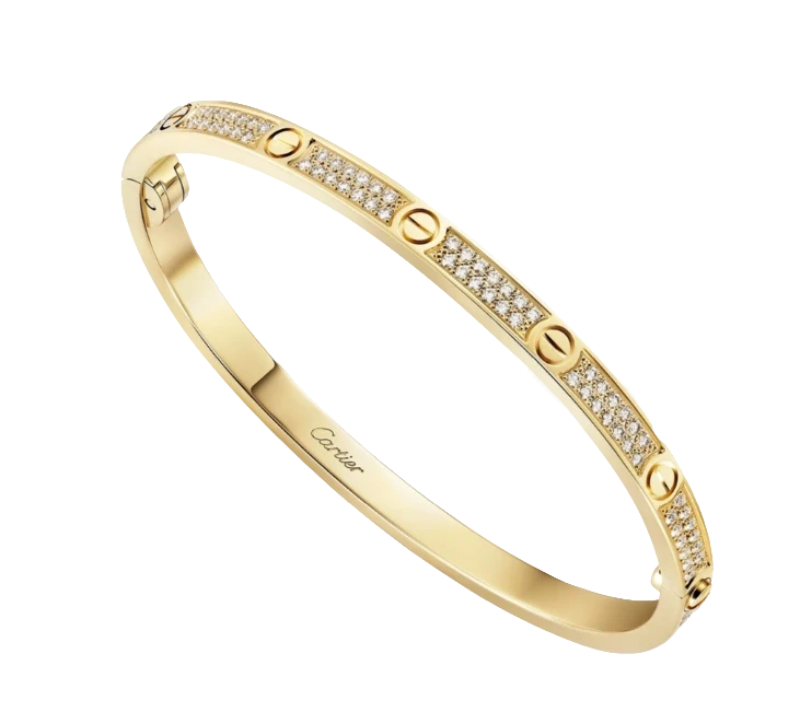 Cartier LOVE bracelet, small model, paved (SIZE 17) N6726417 1