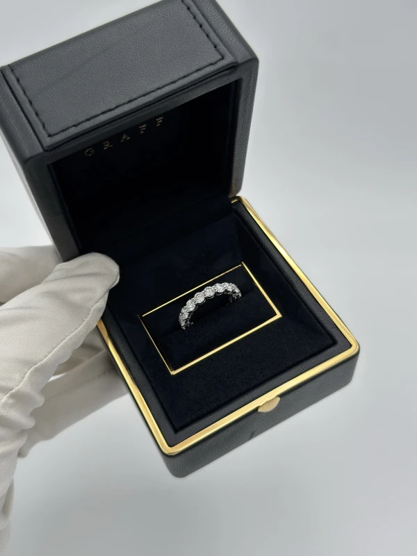 Graff ETERNITY ROUND DIAMOND 3.57 CT FINE WHITE/VS+ RING GR3.57CT 4