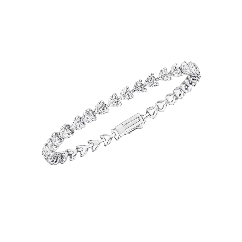 СЕРЬГИ NO NAME HEART SHAPED DIAMOND BRACELET 21.81 CT D-E-F-G/IF-VS2 (GIA) 21.81CT D-G/IF-VS2 1