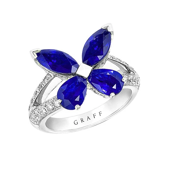 CLASSIC SAPPHIRE BUTTERFLY RING