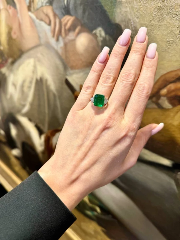 No name EMERALD 6.55 CT RING Emerald6.55CT 1