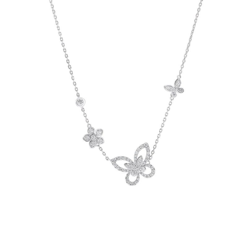 Butterfly Diamond Pendant