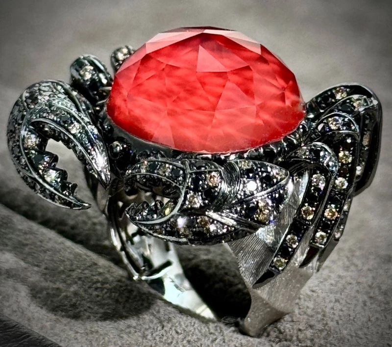 STEPHEN WEBSTER CRAB CRYSTAL HAZE OPAL RING STEPHEN WEBSTER CRAB 4