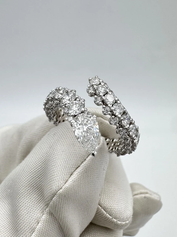 Graff Duet Wraparound Diamond Ring (SIZE 50) RGR830 5