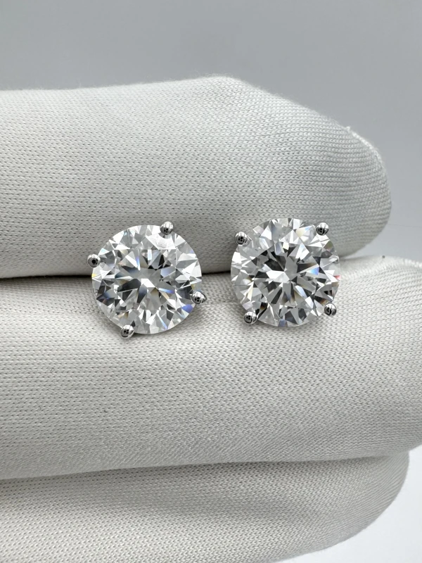 Earrings without a brand СЕРЬГИ-ПУСЕТЫ С БРИЛЛИАНТАМИ 3.01-3.01 CT D-E/VS1 (GIA) EXEXEX NN3.01-3.01D-E 4