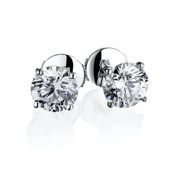 Earrings without a brand С БРИЛЛИАНТАМИ 1.00 CT G/VS2 - 1.01 CT G/VS2 1.00 CT G/VS2 - 1.01 CT G/VS2