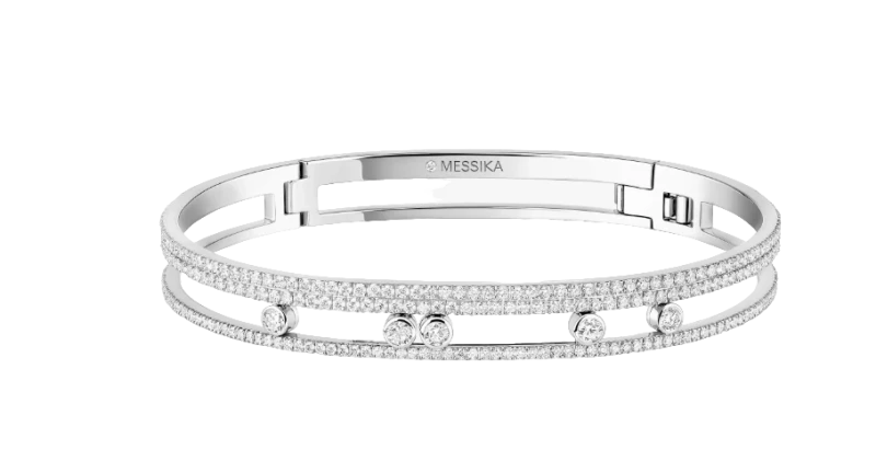 Messika MOVE ROMANE PAVE BANGLE (SIZE S) 13914-WG 1