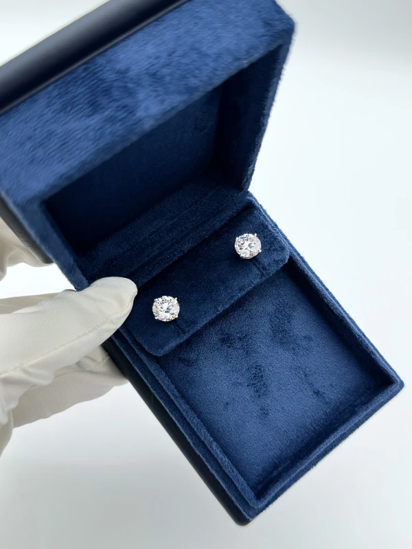 Earrings without a brand СЕРЬГИ-ПУСЕТЫ С БРИЛЛИАНТАМИ 3.01-3.01 CT D/VS1 (GIA) NN3.01-3.01CT D/VS1 6