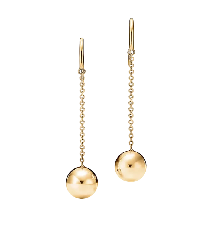 Ball Hook Earrings in Yellow Gold