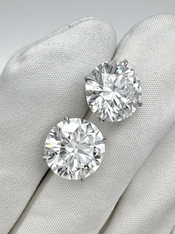 СЕРЬГИ NO NAME ROUND DIAMONDS 5.31-5.19 CT G/VS EARRING (GIA) NN5.31-5.19 CT G/VS 4