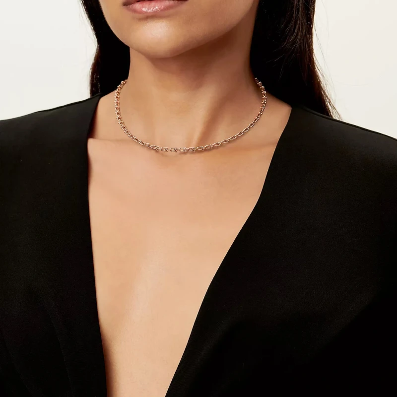 Tiffany & Co Micro Link Necklace 73584477 2