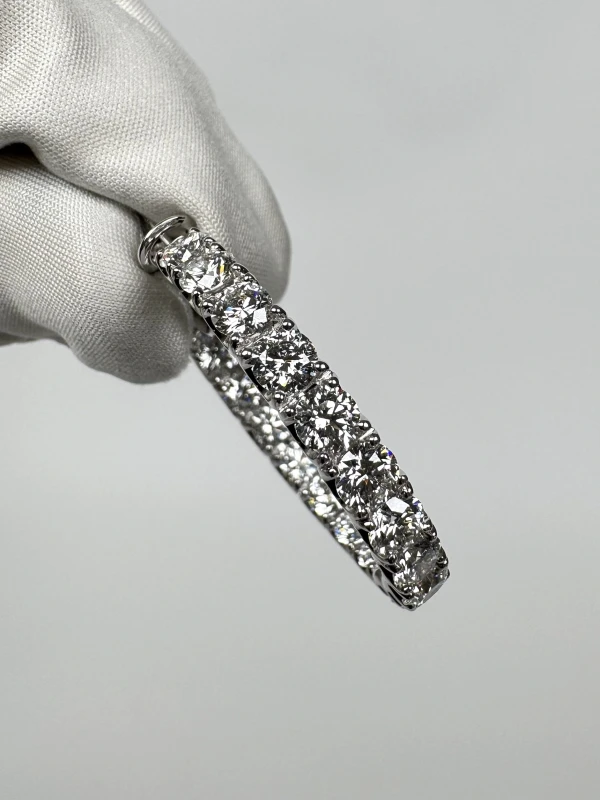 Graff HOOP DIAMONDS EARRINGS 11.86 CT GRE601-5979 4