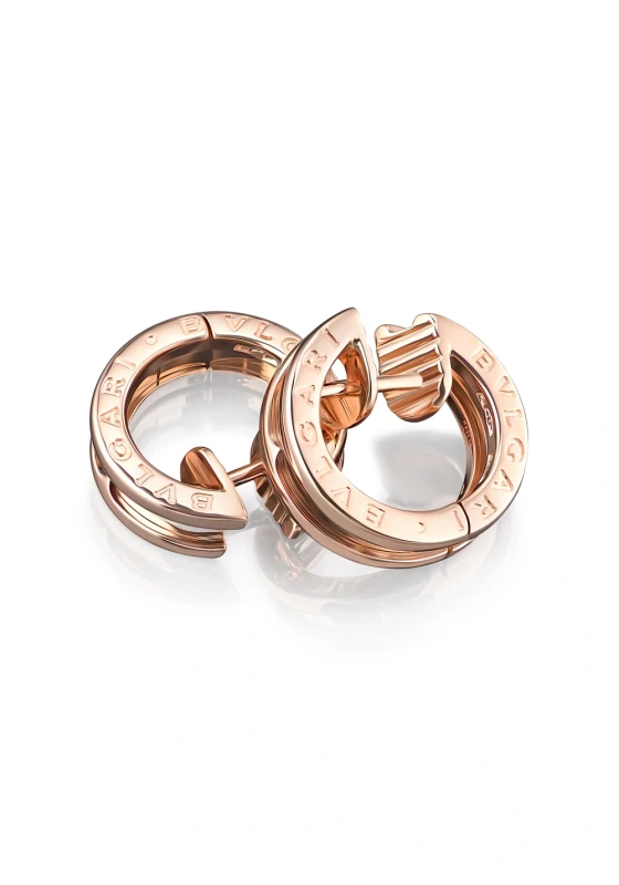 345506 B.ZERO1 HOOP ROSE GOLD EARRINGS