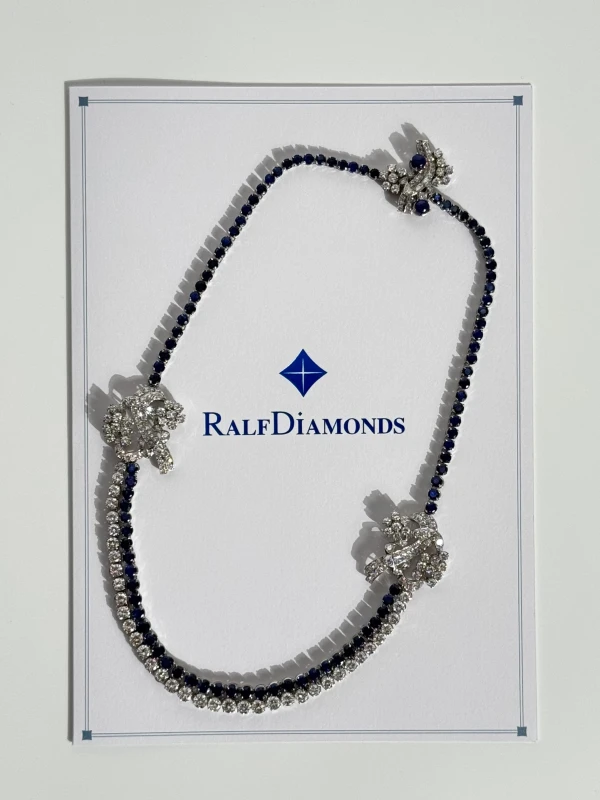 RalfDiamonds SAPPHIRE 21.36 CT & DIAMONDS 14.96 CT NECKLACE RalfDiamonds24 7