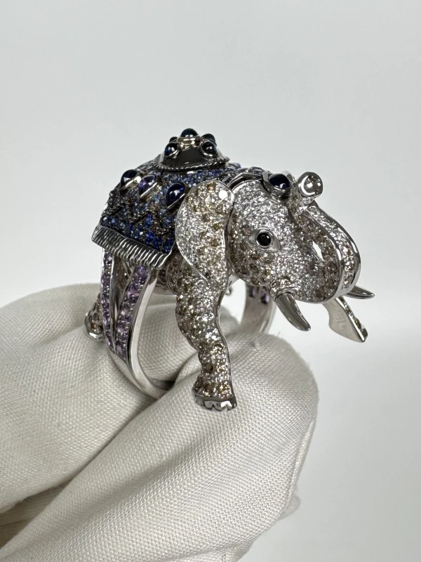 Boucheron HATHI, THE ELEPHANT FAMILY (SIZE 55) JRG01475 2