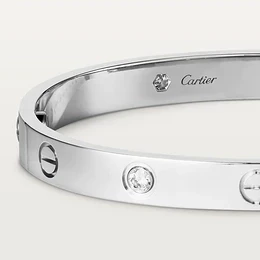 Cartier LOVE BRACELET, 4 DIAMONDS, WHITE GOLD (SIZE 17) B6070117 2