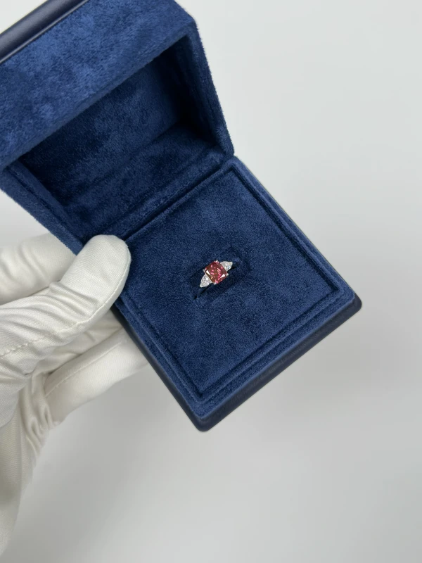СЕРЬГИ NO NAME RADIANT DIAMOND 1.69 CT FANCY DEEP REDDISH PURPLE*/VS2 RING (SIZE 54) NN1.69CT 6