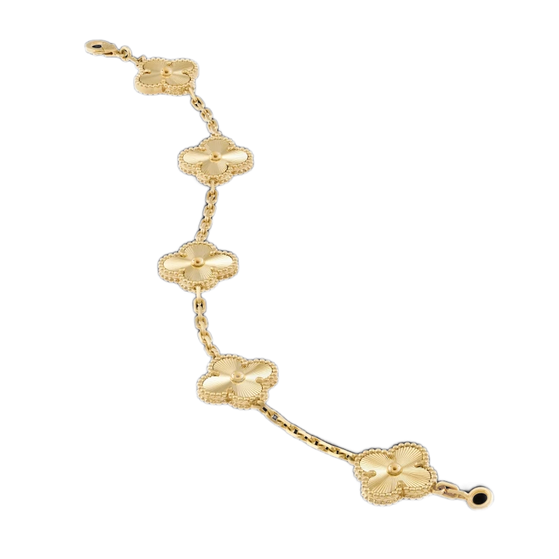 Van Cleef & Arpels. Vintage Alhambra bracelet, 5 motifs VCARP3JK00 1