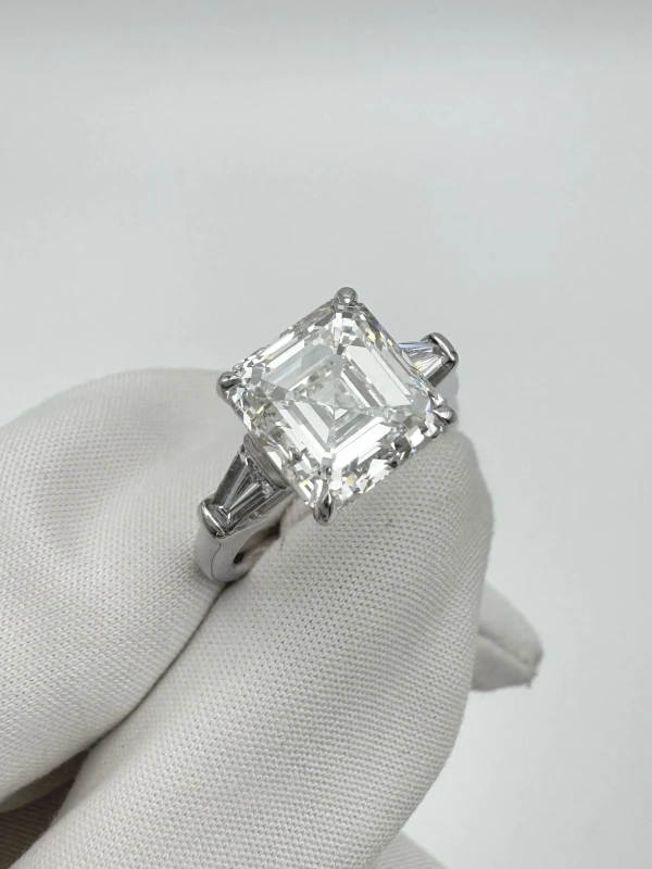 Earrings without a brand ASHER DIAMOND 4.01 CT H/VS1 RING (GIA) NN4.01H 3