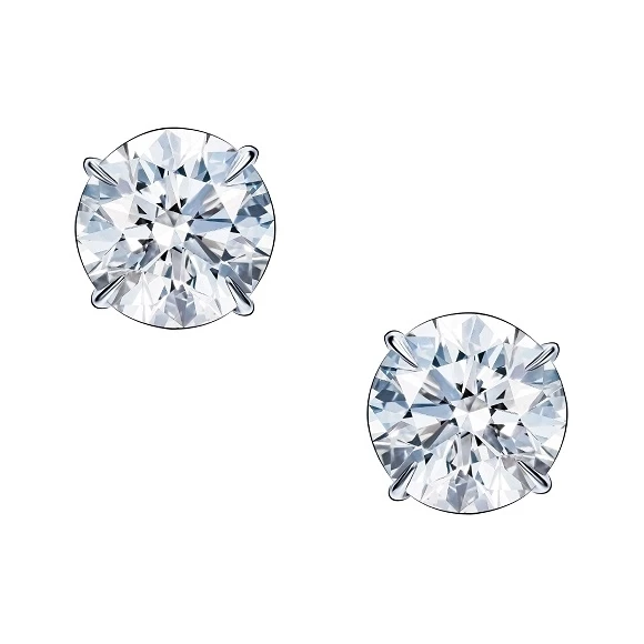 Earrings without a brand С БРИЛЛИАНТАМИ 1.55 СТ I/SI1- 1.52 CT I/VS2 1.55 СТ I/SI1- 1.52 CT I/VS2