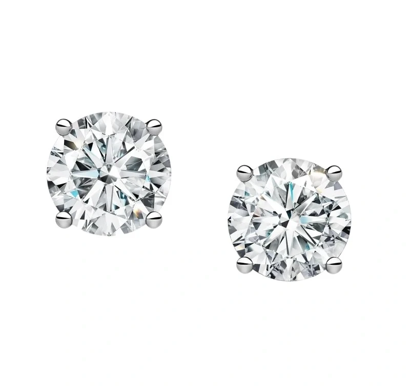ROUND DIAMOND 0.83-0.93 CT G/VVS2 EARRINGS