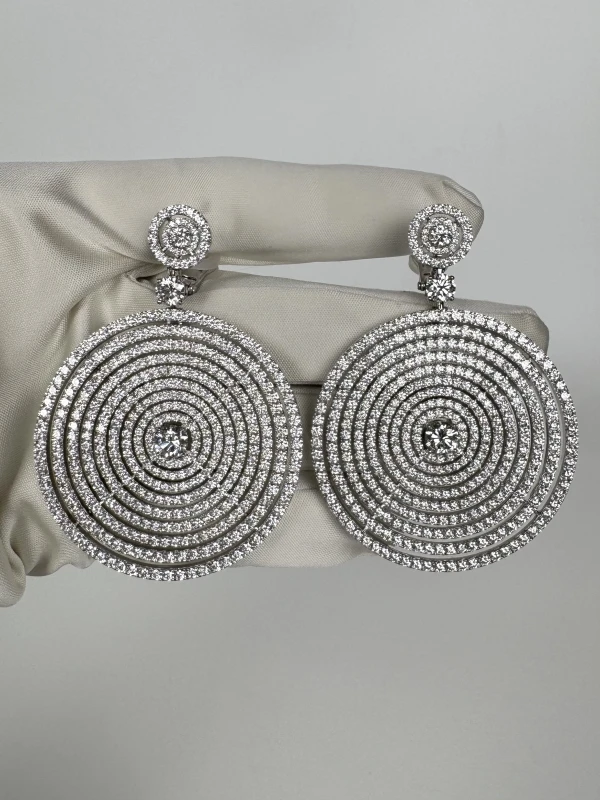 Graff HOOP DIAMOND 24.49 CT EARRINGS RGE24.49 3