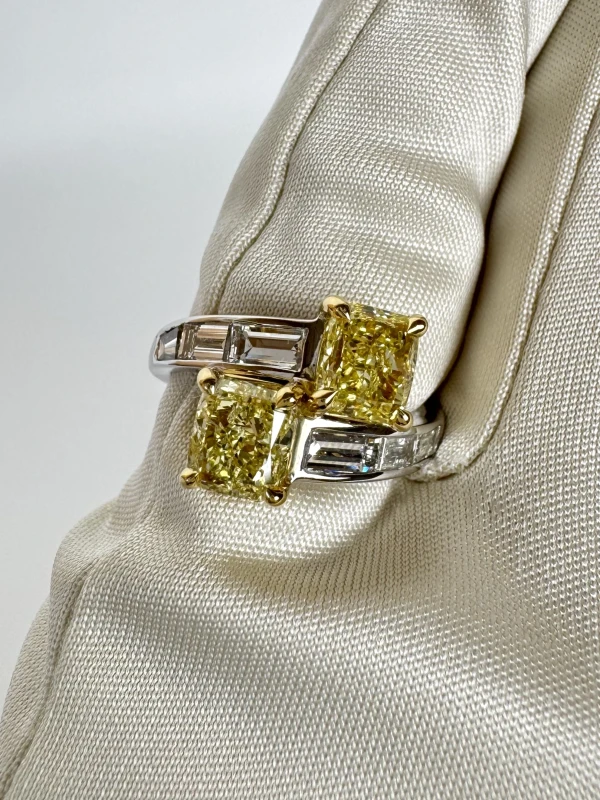 RalfDiamonds RDR3.03CT 2 DIAMOND 3.03 CT FY/VS RING (SIZE 53) RDR3.03CT 3