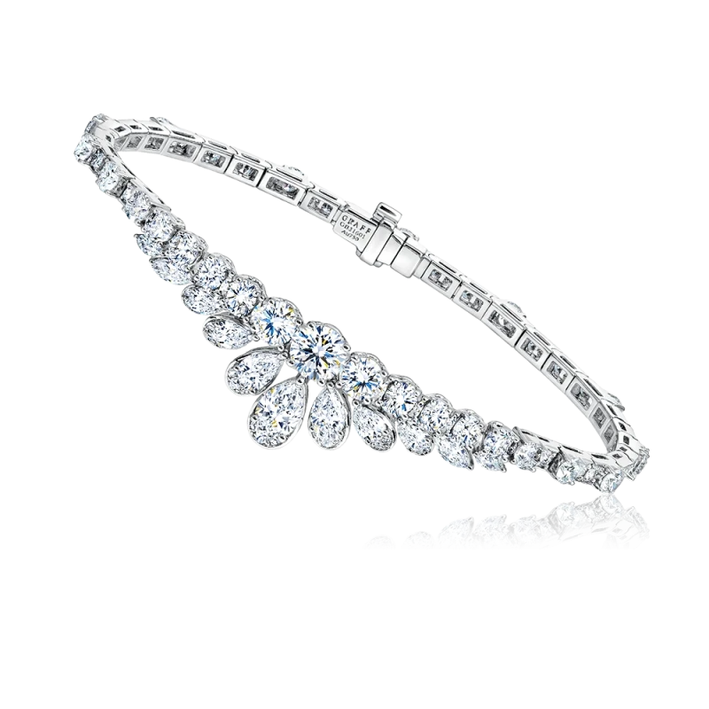 GRAFF PEAR & ROUND DIAMOND BRACELET RGB718 1