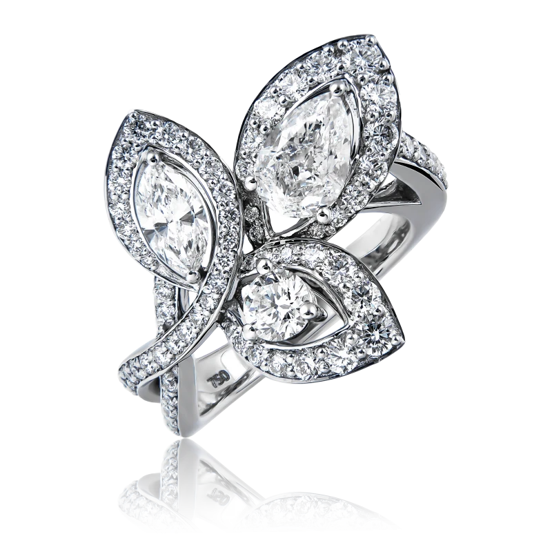 MIX CUT DIAMONDS 1.60 CT RING (GIA)