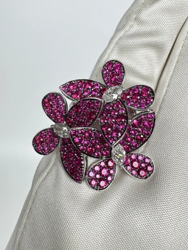GRAFF TRIPLE PAVÉ BUTTERFLY RING (SIZE 53) RGR butterfly 4