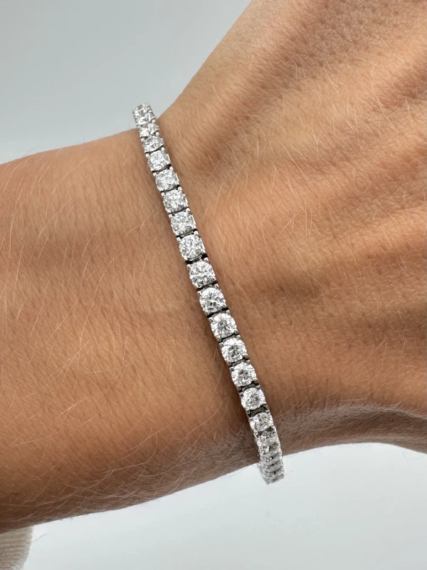 DeRosa ROUND DIAMOND 5.05 CT F-G/VS BRACELET (SIZE 17) B390582 3