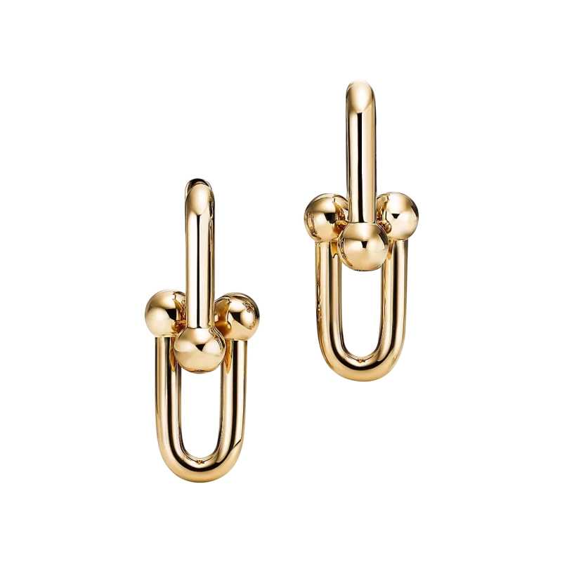 Large Link Earrings