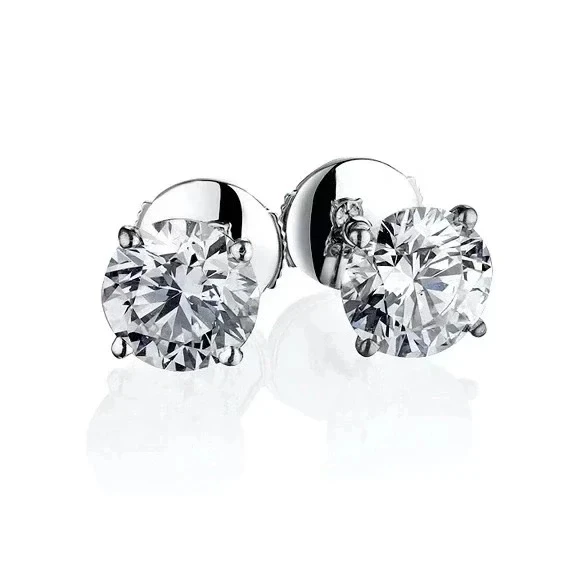 ROUND DIAMOND 1.00-1.01 CT F/VS1 EARRINGS (GIA)