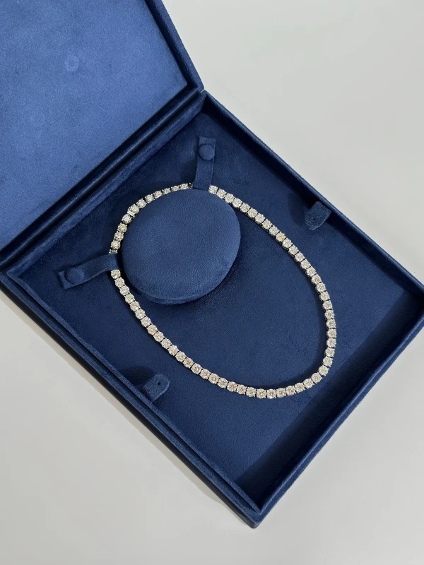 No name ROUND 68.22 CT DIAMOND NECKLACE nn68.22 5