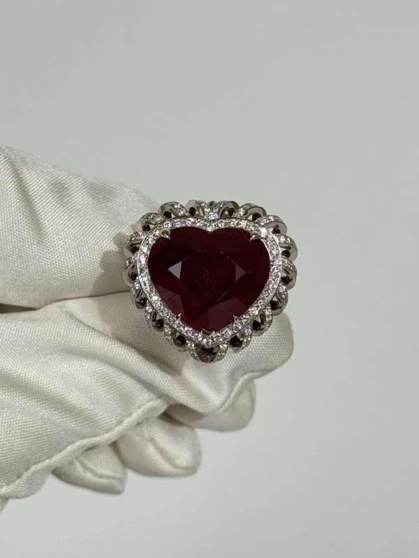 RalfDiamonds КОЛЬЦО С РУБИНОМ 21.5 СТ RUBY 21.5 CT 2