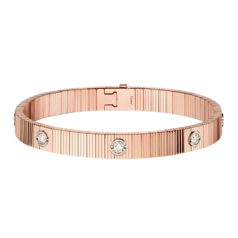 LOVE UNLIMITED BRACELET, FLEXIBLE, DIAMONDS (SIZE 16)