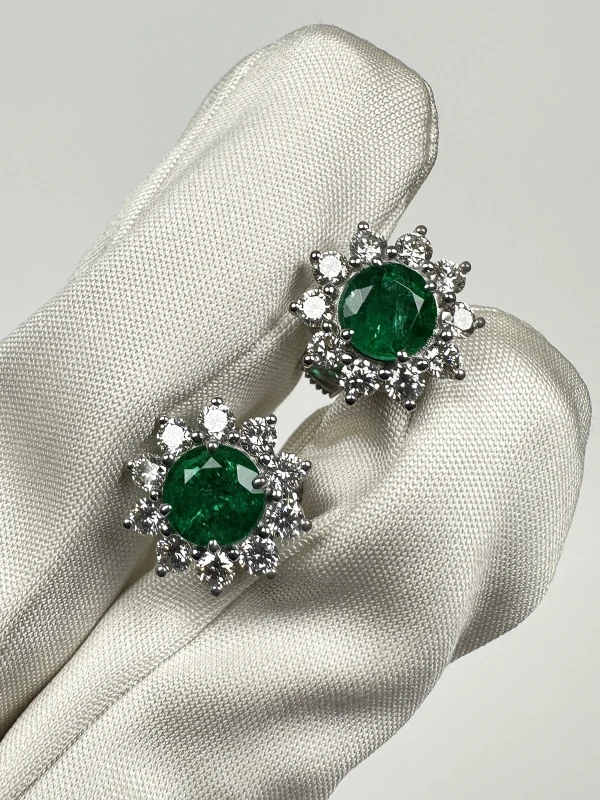 DeRosa Emerald 2,32 ct and Diamond 1,39 ct Earrings E6413717 2