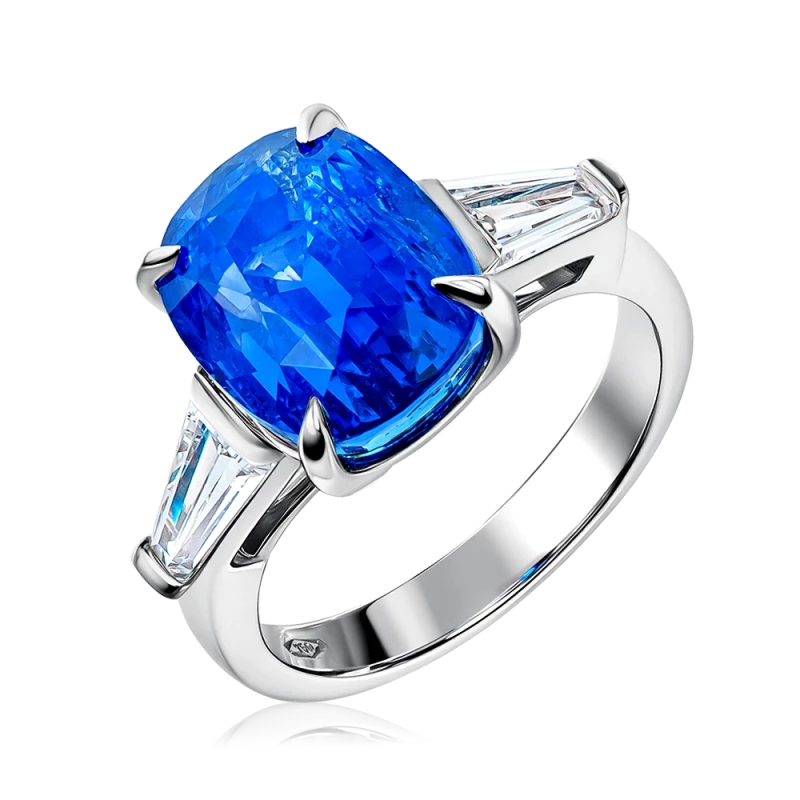 СЕРЬГИ NO NAME КОЛЬЦО С САПФИРОМ  10.76 CT (ROYAL BLUE, NOT HEATED) 10.76 CT 0308