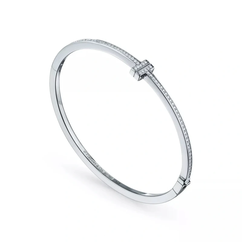 Tiffany & Co TIFFANY T DIA HINGED BRACELET (SIZE S) 62273119-S 3