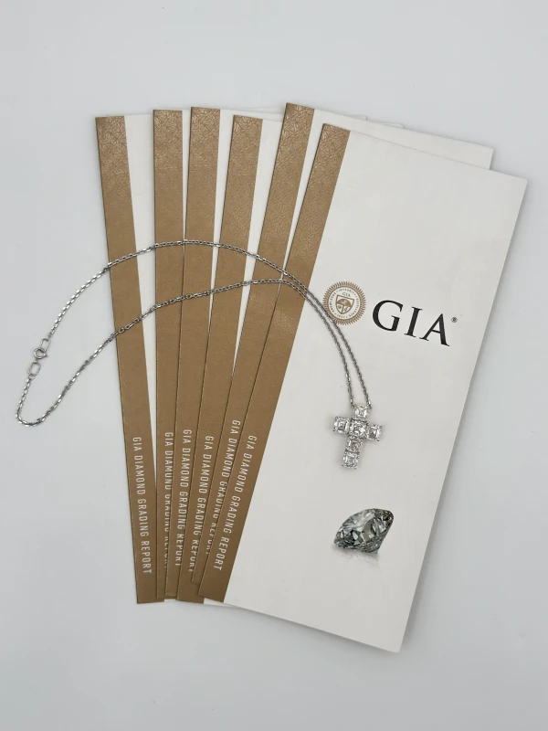 СЕРЬГИ NO NAME ASHER DIAMOND 12.06 CT CROSS (GIA) 12.06 CT DIAMOND CROSS (GIA) 4