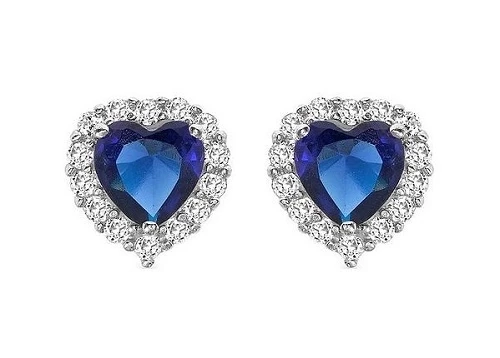 GRAFF HEARTSHAPE SAPPHIRE CONSTELLATION EARRINGS GE