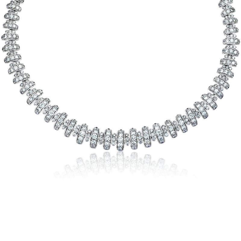 FIREBALL DIAMOND 18.58 CT NECKLACE
