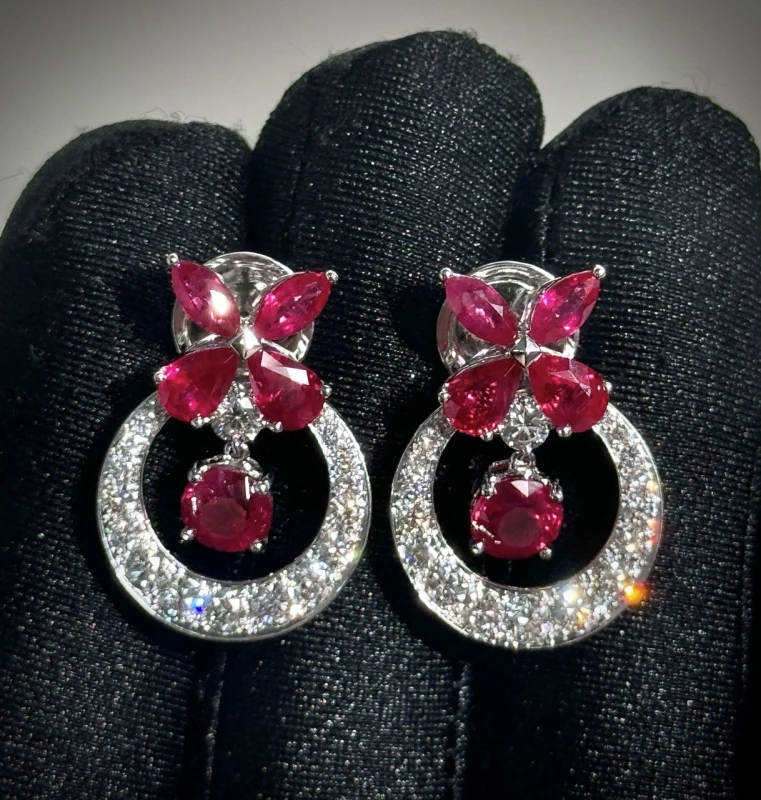 GRAFF CLASSIC RUBY BUTTERFLY EARRINGS GERuby 5