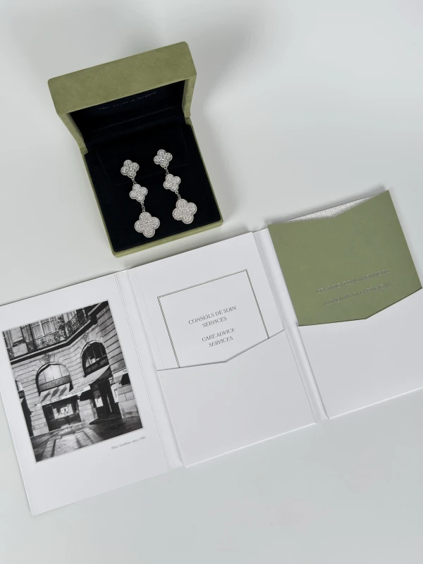 Van Cleef & Arpels MAGIC ALHAMBRA DIAMOND EARRINGS VCARN9MR00 8