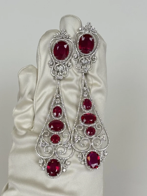 Jacob & Co CHANDELIER RUBY & DIAMOND EARRINGS 20100005941 3