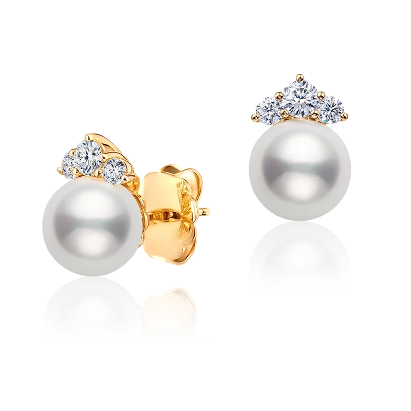 Мikimoto  PEARL & DIAMOND EARRINGS mkm220924 1