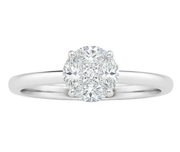 Crivelli Кольцо из белого золота с бриллиантами 0,39 CT 035-VR25624/35377574 1