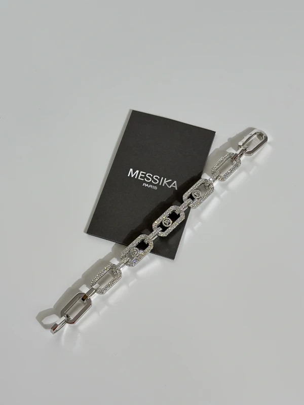 MESSIKA BRACELET DIAMANT OR BLANC SO MOVE XL PAVÉ 12942-WG 5