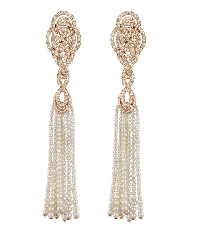 GARRARD PEARL AND DIAMOND EARRINGS 2014989